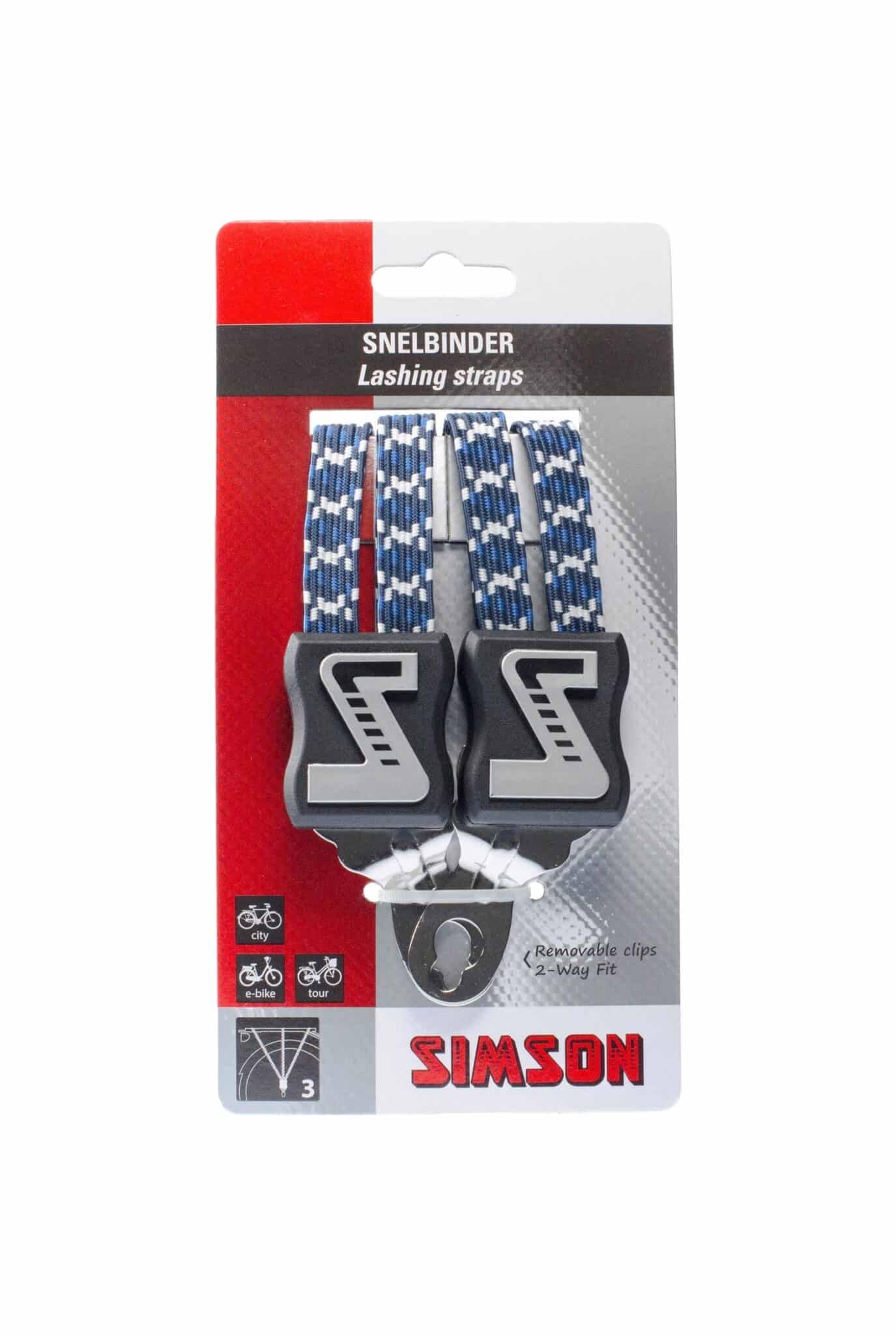 Simson snelbinder lang wt/bl