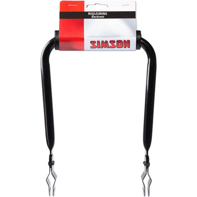 Simson rugleuning zwart met kussen