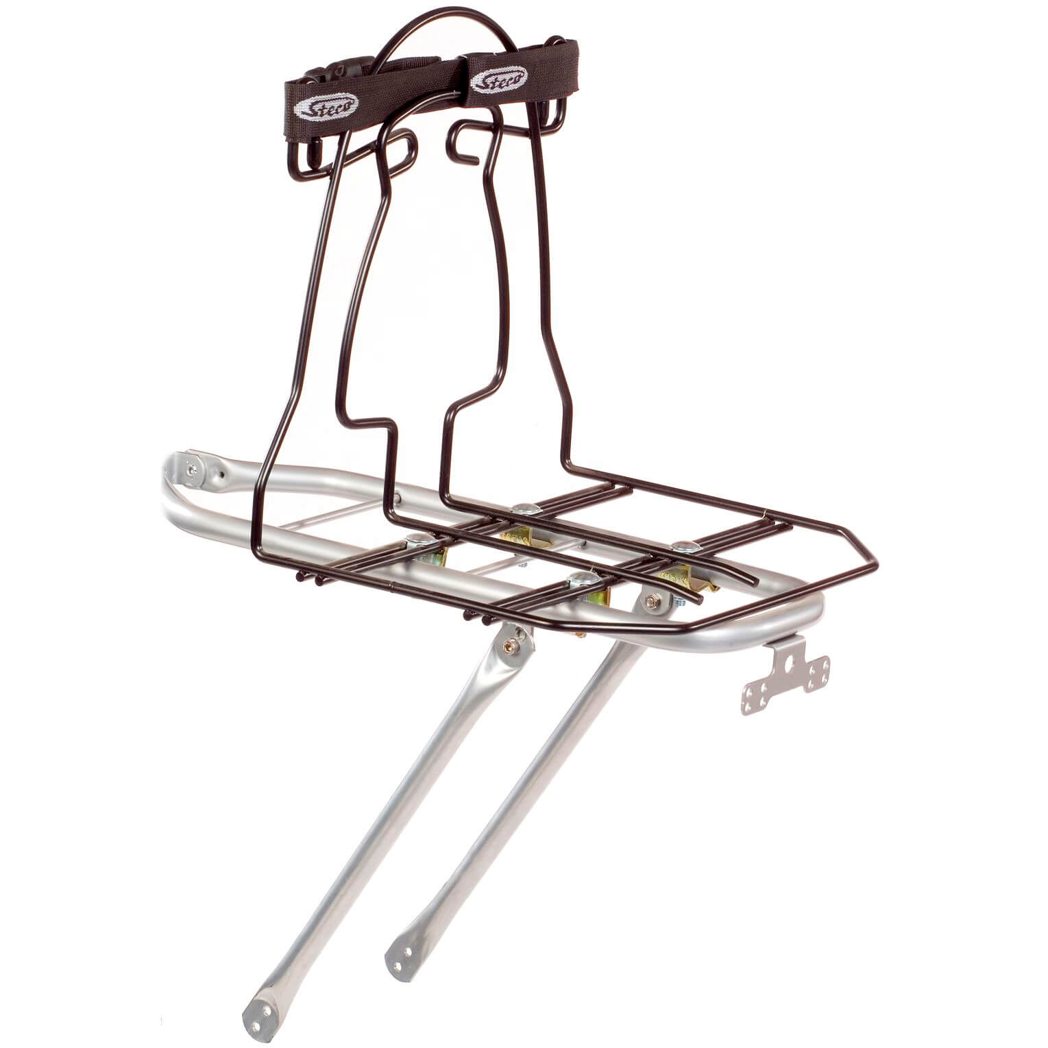 Steco Monkey-Mee Tasdrager Staal - Bagagedrager verbreder - Zwart - 31cm breed