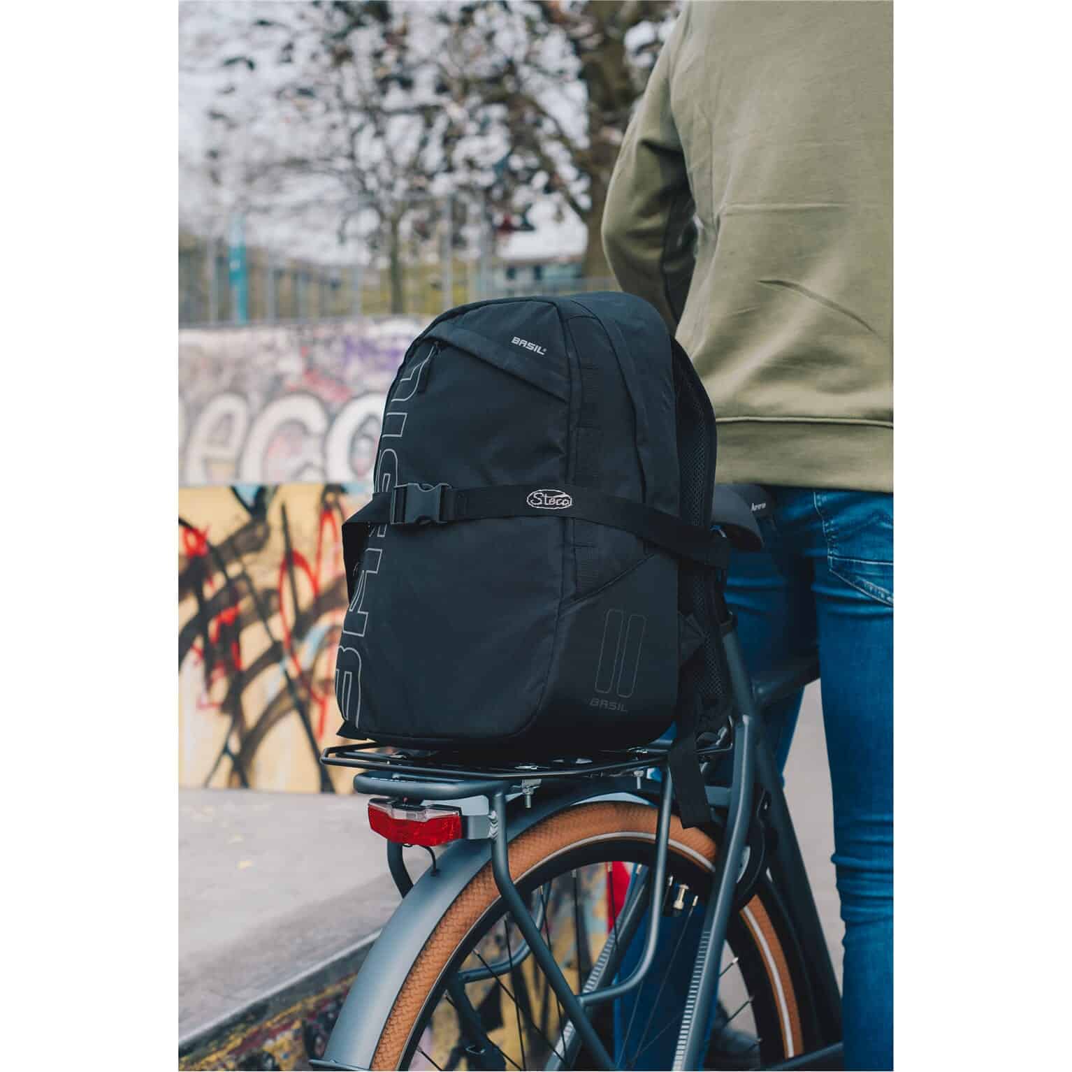 Steco Monkey-Mee Tasdrager Staal - Bagagedrager verbreder - Zwart - 31cm breed