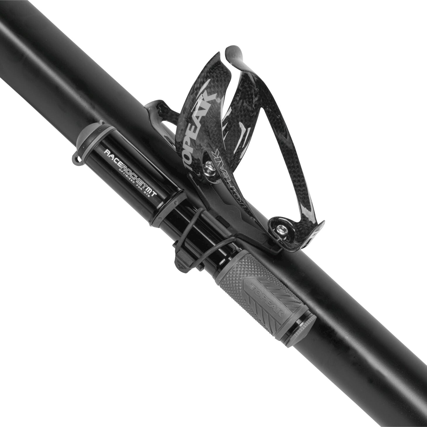 Topeak minipomp Race Rocket MT all black zwart