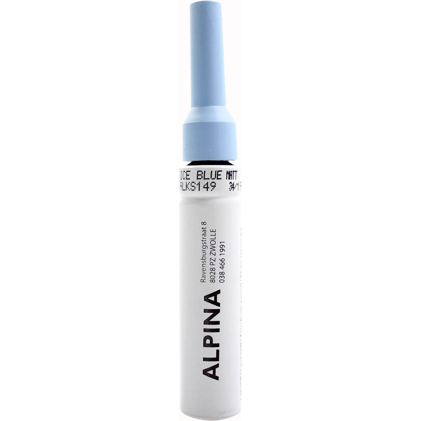 Alpina lakstift Ice blauw PMS291 Matt