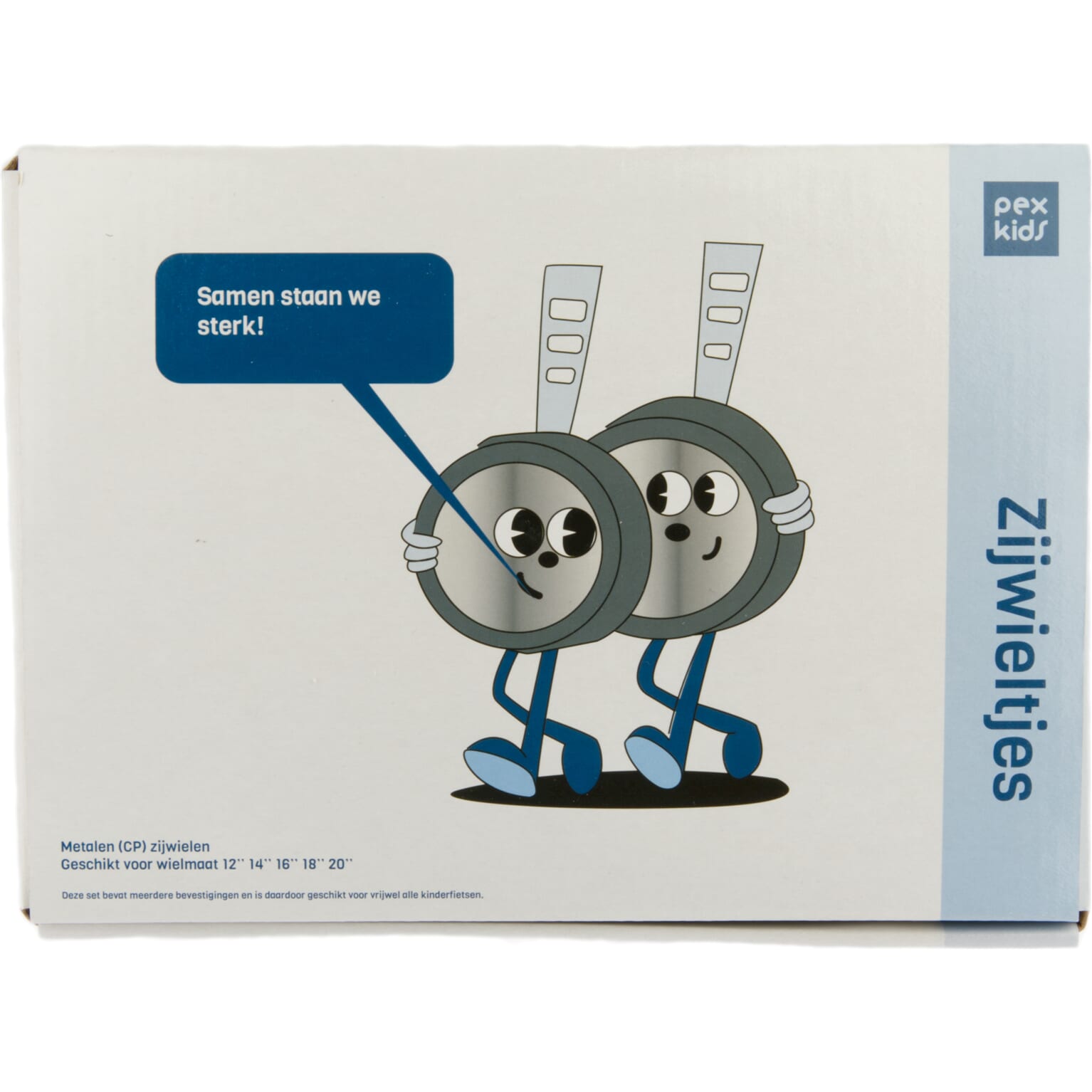 Pex Zijwieltjes neutraal m/hoeksteun