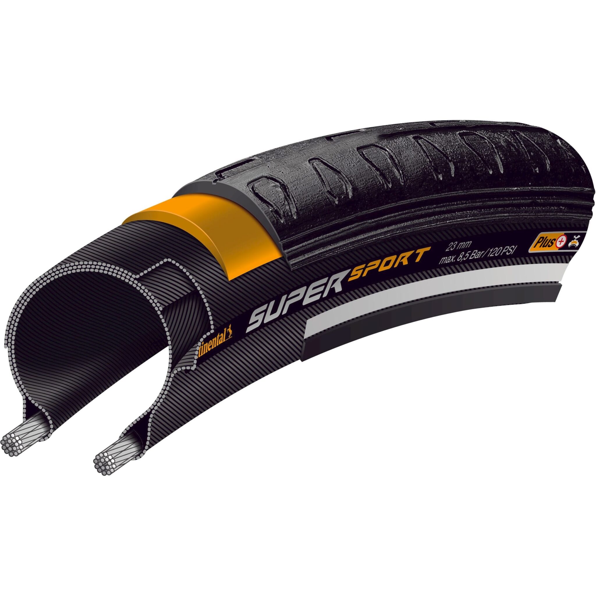 Continental buitenband Super Sport Plus 700 x 28 zwart
