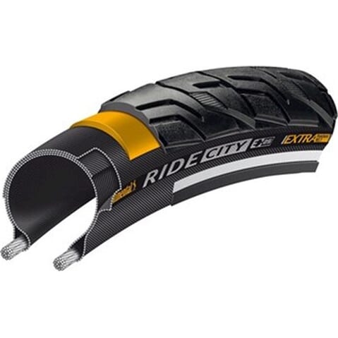 Continental Buitenband Ride City 28 x 1.60 (42-622) - Zwart - Reflectie