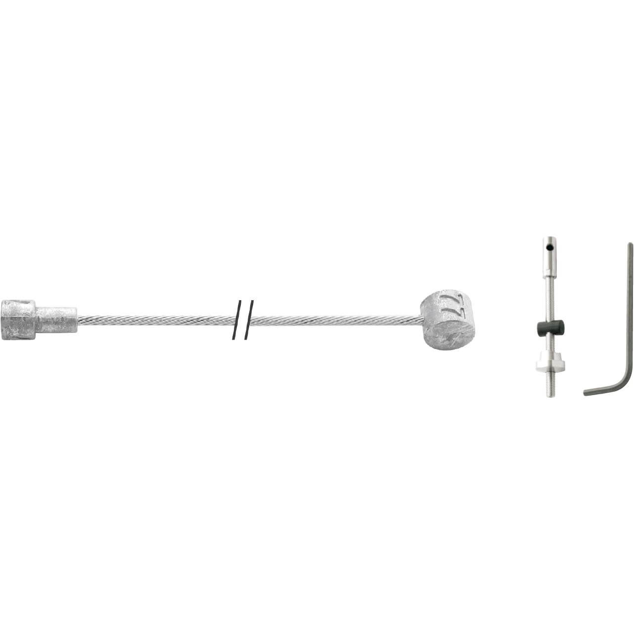 Elvedes trommelrem binnenkabel 2 350mm RVS + onderdelen
