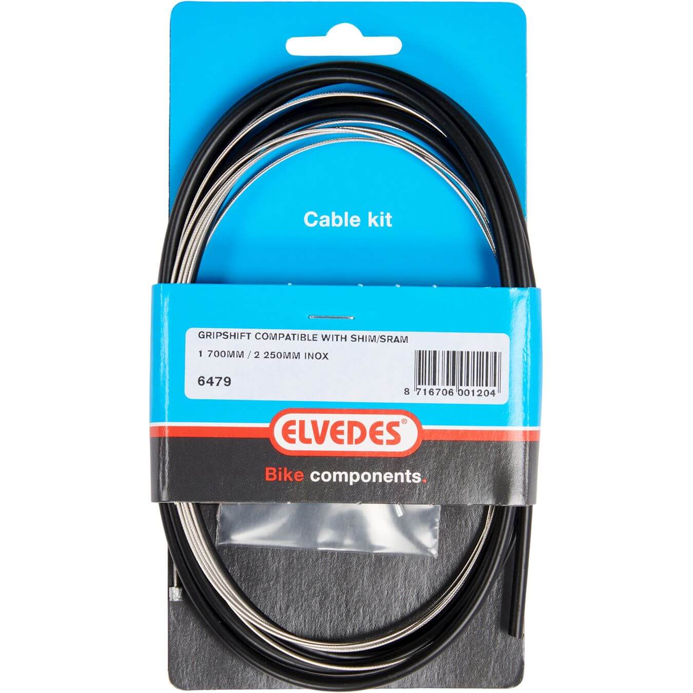 Elvedes versnelling kabel Nexus RVS  - 6479