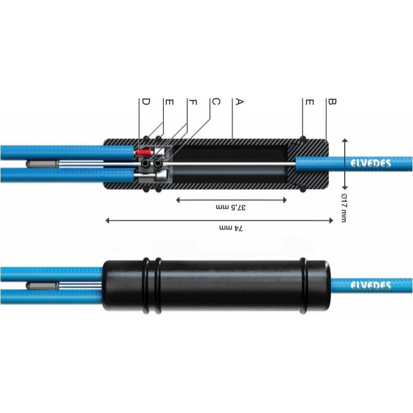 Elvedes Univ Kabel Splitter Set