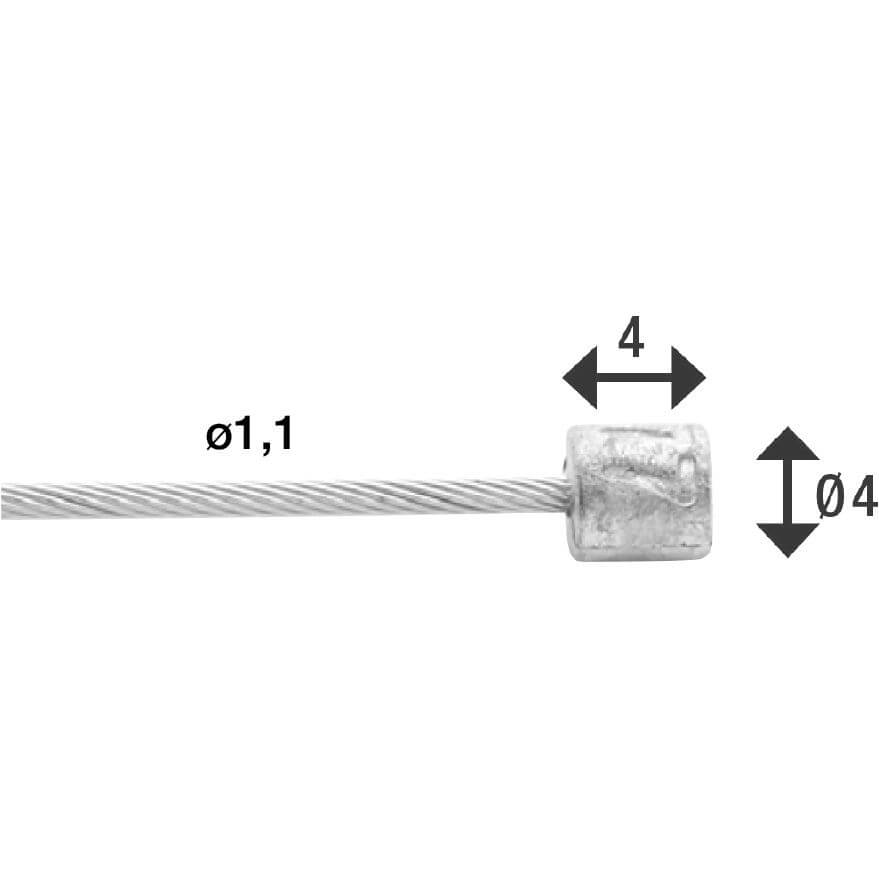 Elvedes bnkabel der 49dr Shim/Campa RVS Slick