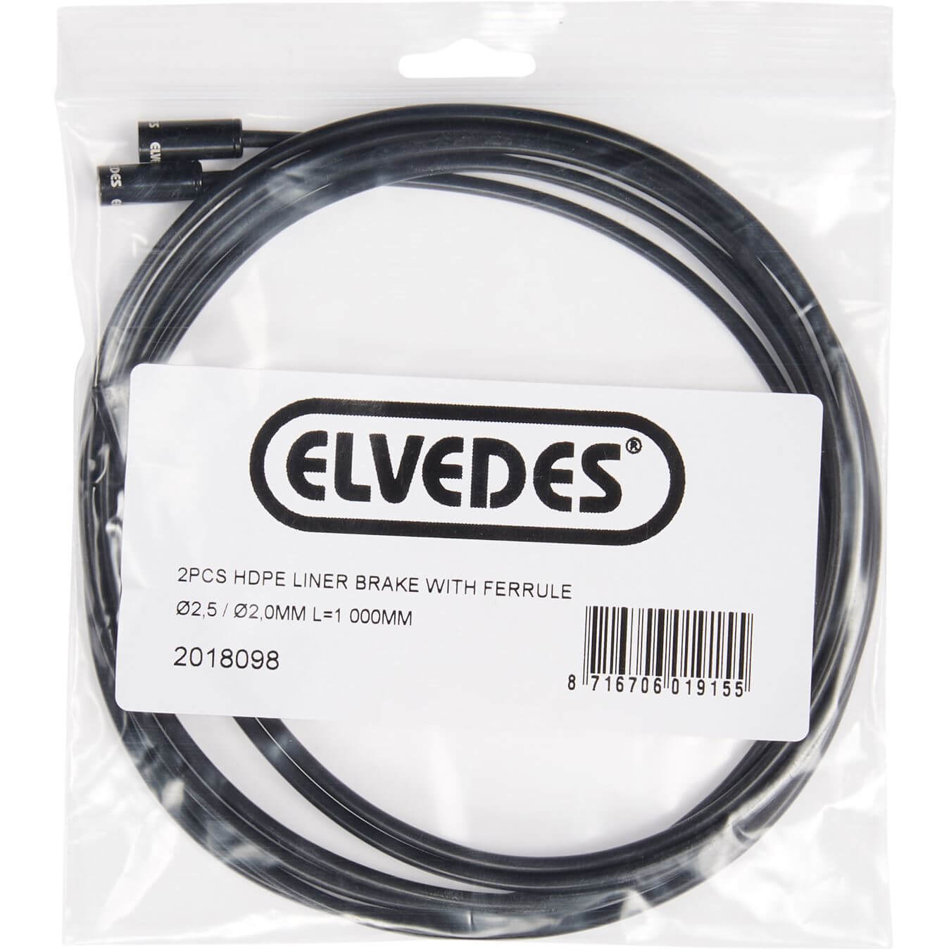 Elvedes inliner rem + ferrule 2,5/2,0mm 1mtr (2)