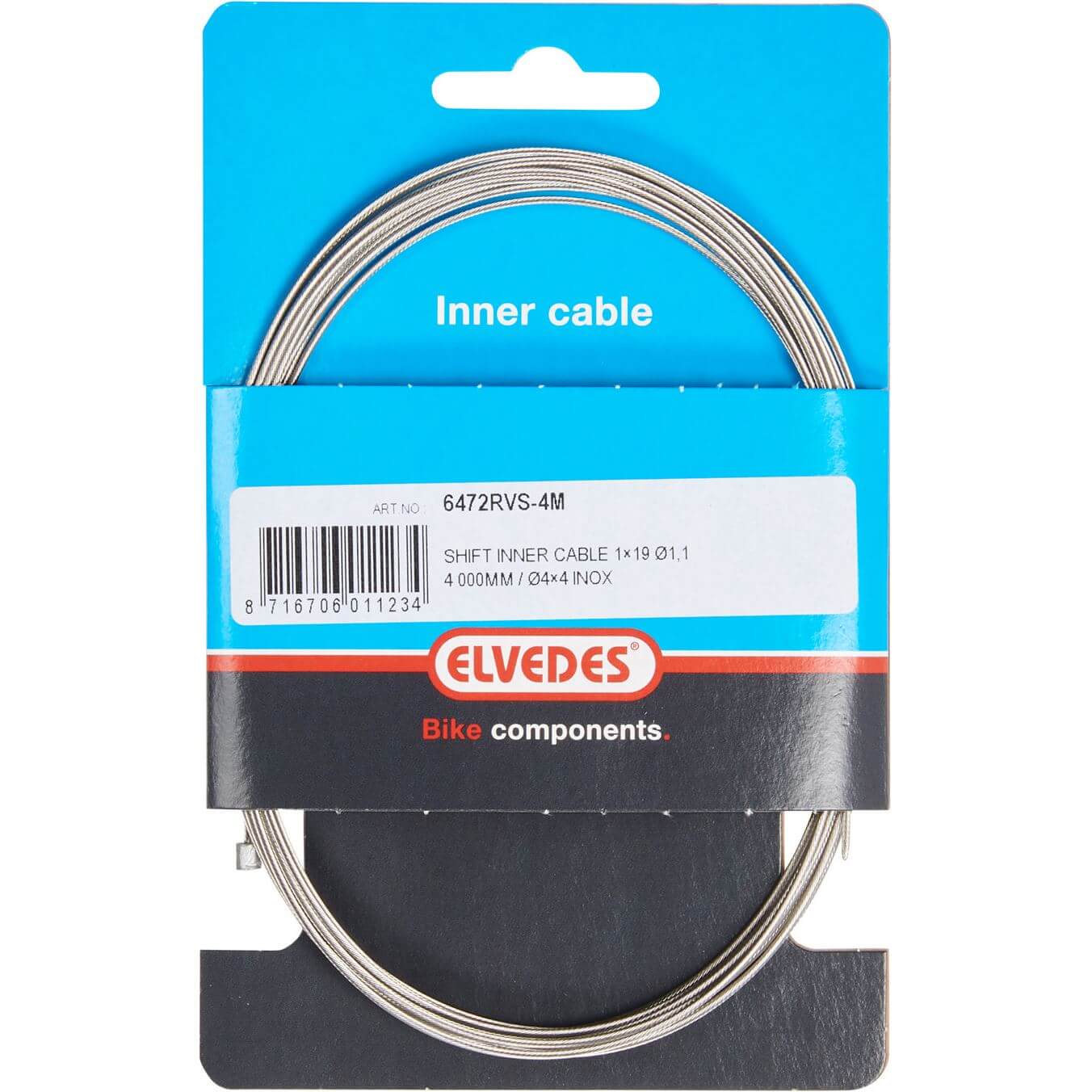 Elvedes bnkabel der Shim/Campa 4m RVS