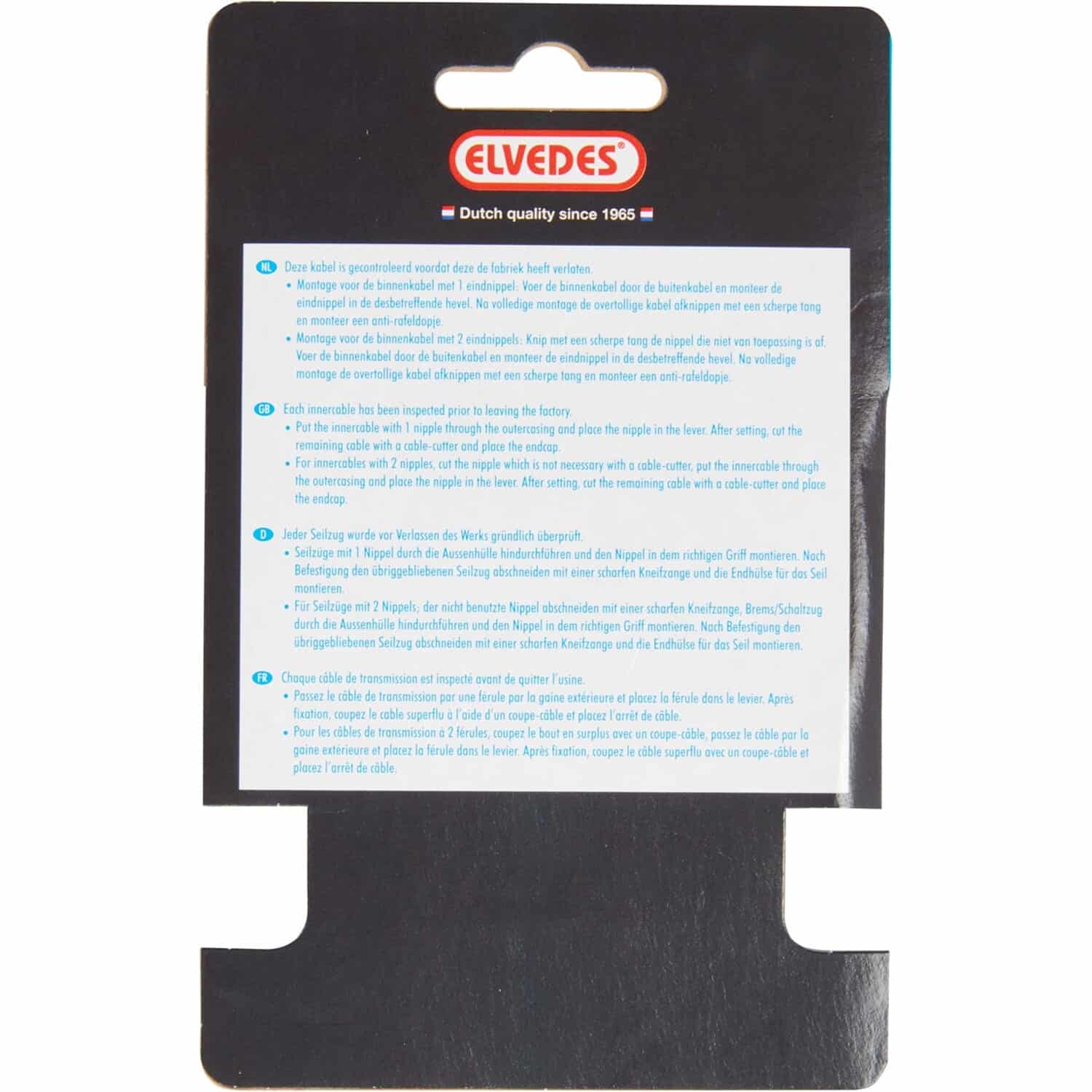 Elvedes schakel binnenkabel rvs 49 draads nippel 4.5x4.5