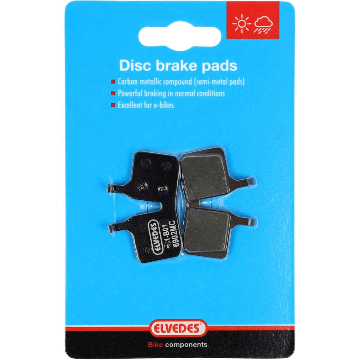 Elvedes schijfremblok Magura MT5 / MT7 metallic carbon