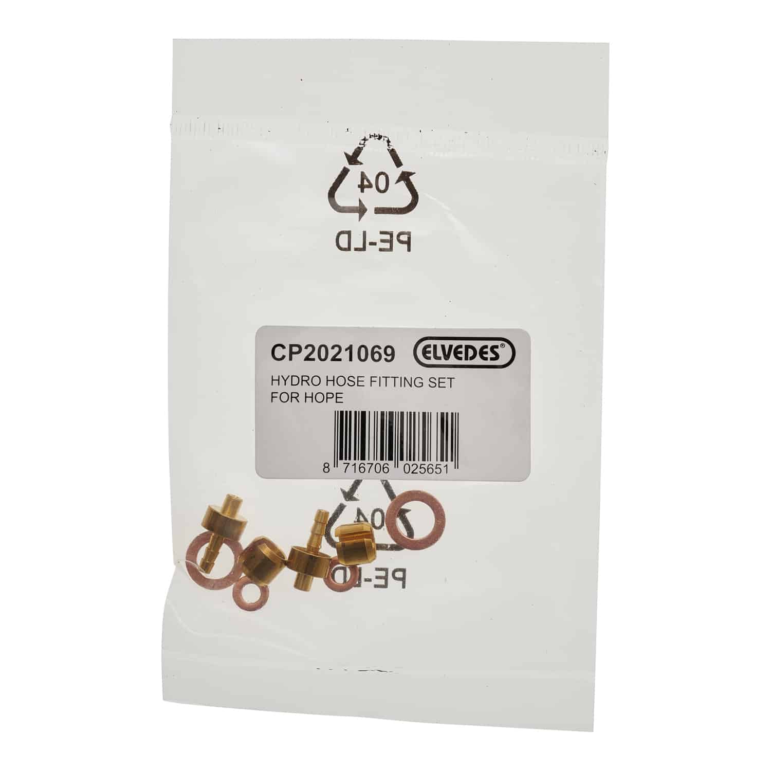 Elvedes hydraulische slang aansluitset Hope