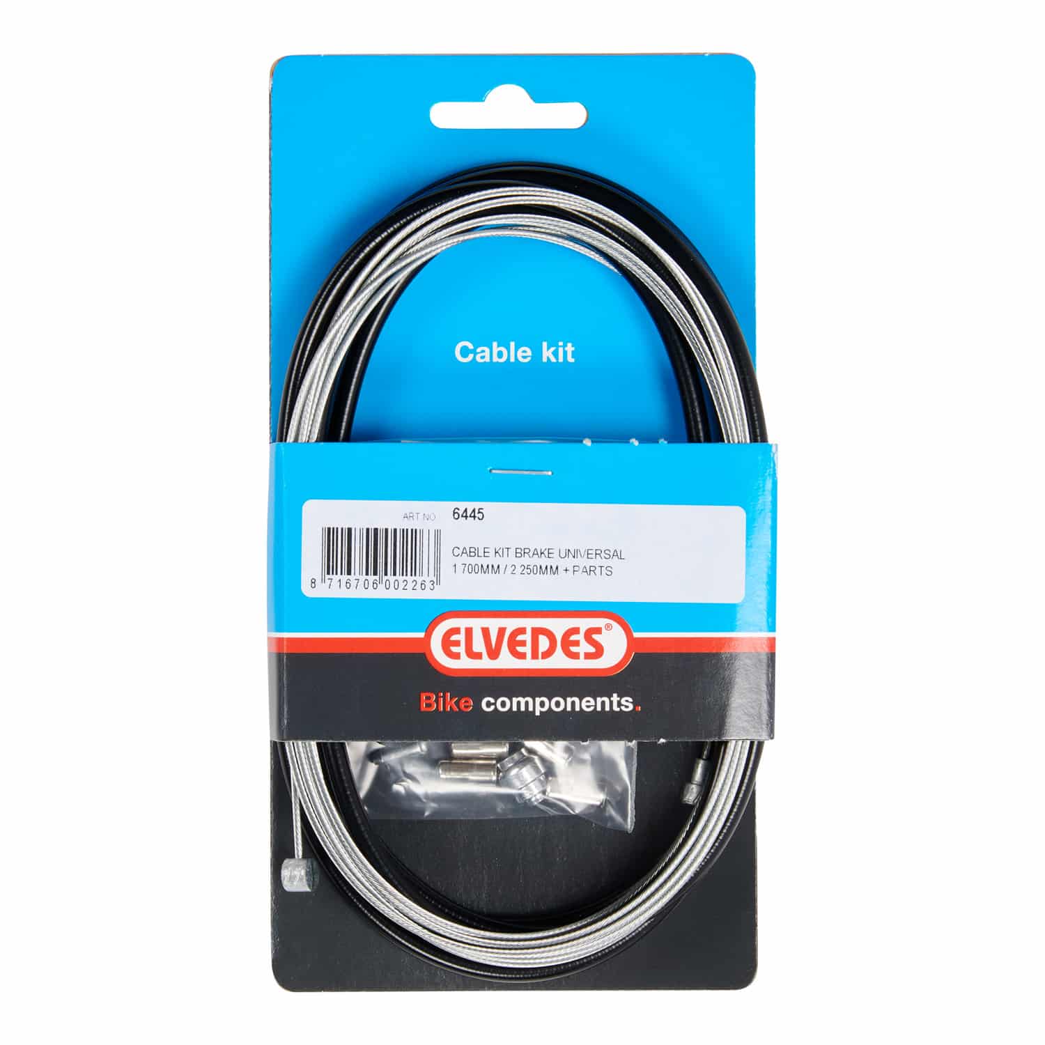 Elvedes universele rem kabelkit 1800mm/2350mm galvaniseerd