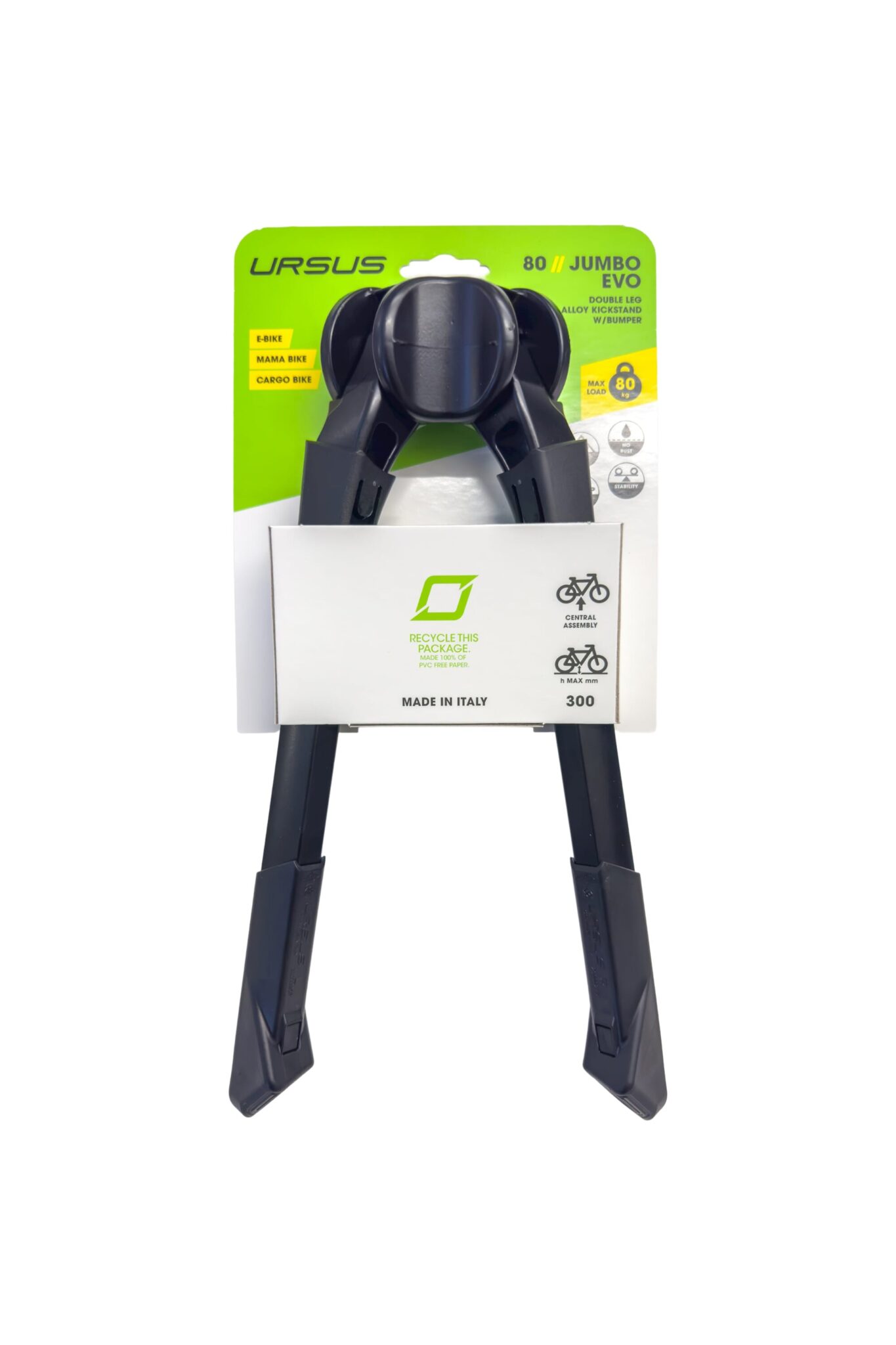 Ursus middenstandaard Jumbo evo crankbescherming 300mm zwart