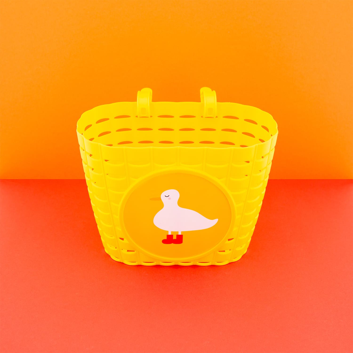 Widek bicycle basket Explorer Sleepy Duck yellow