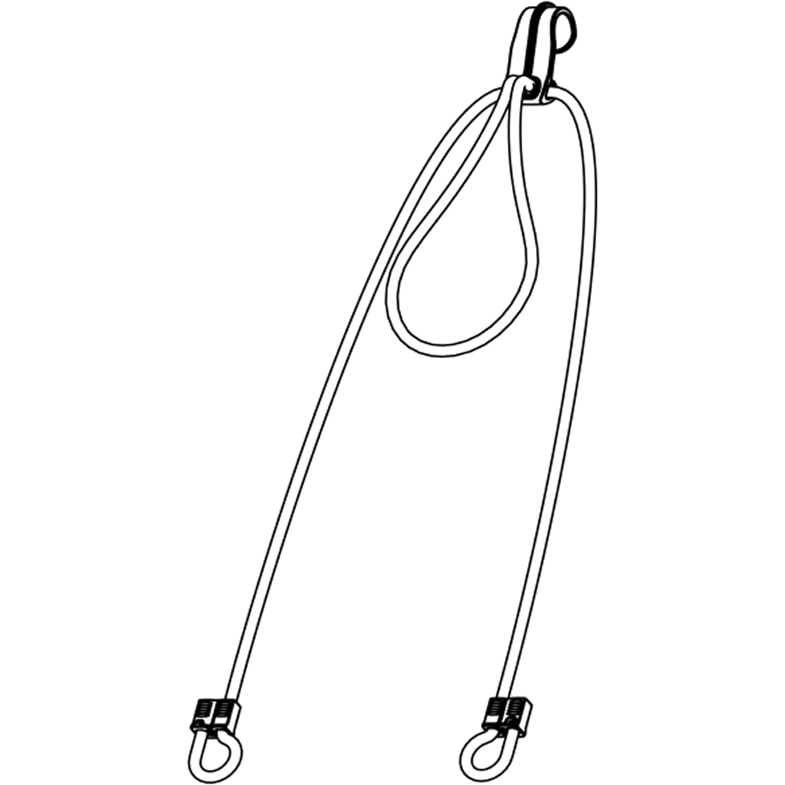 Cortina snelbinder Loopfix Jakarta wit/zwart