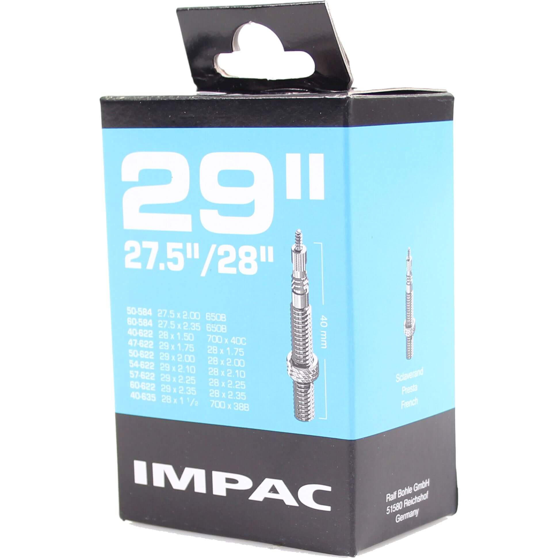 Impac binnenband SV29 27.5 x 2.00 - 29 x 2.35 fv 40mm