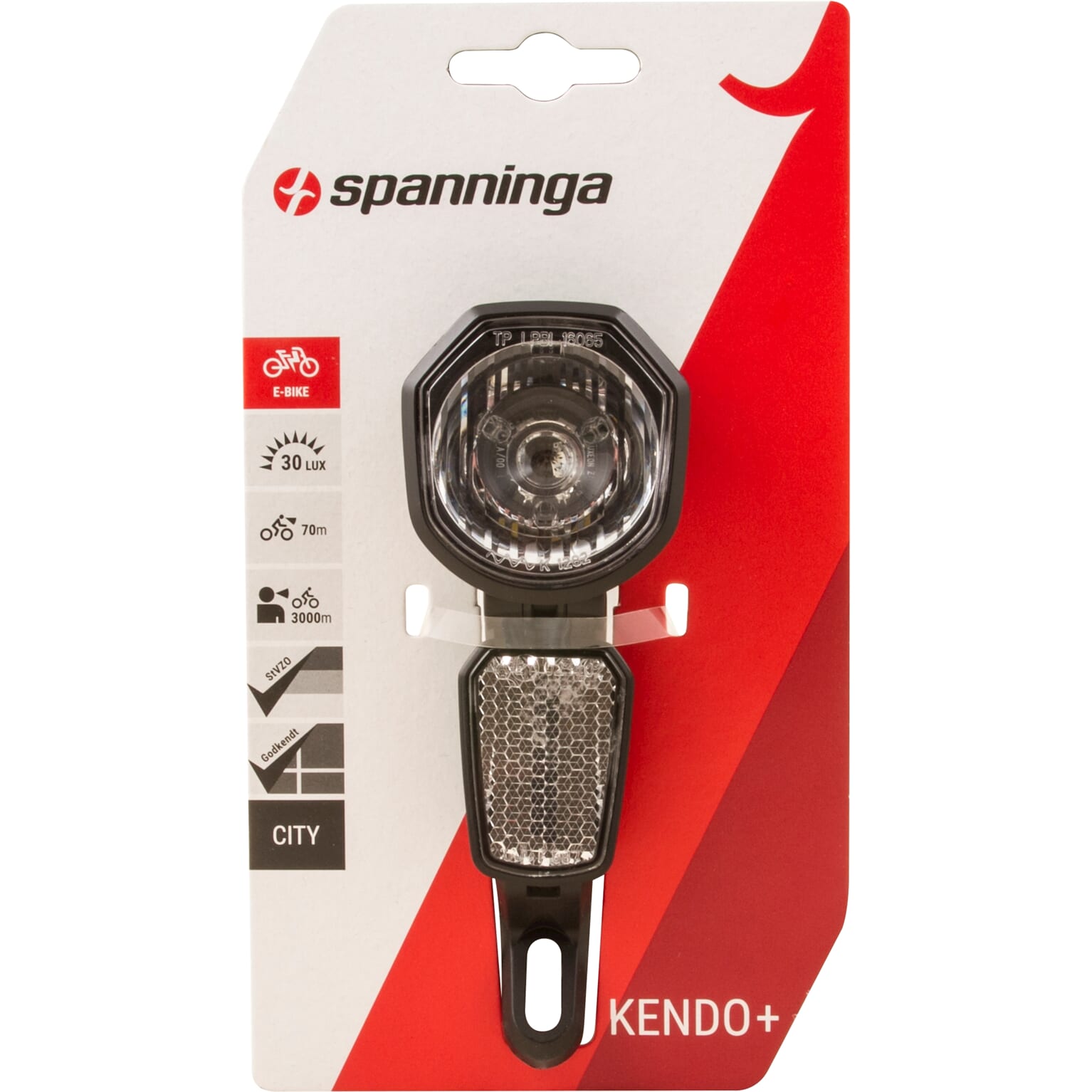 Spanninga koplamp Kendo XE + 6-36v E-bike 30 lux