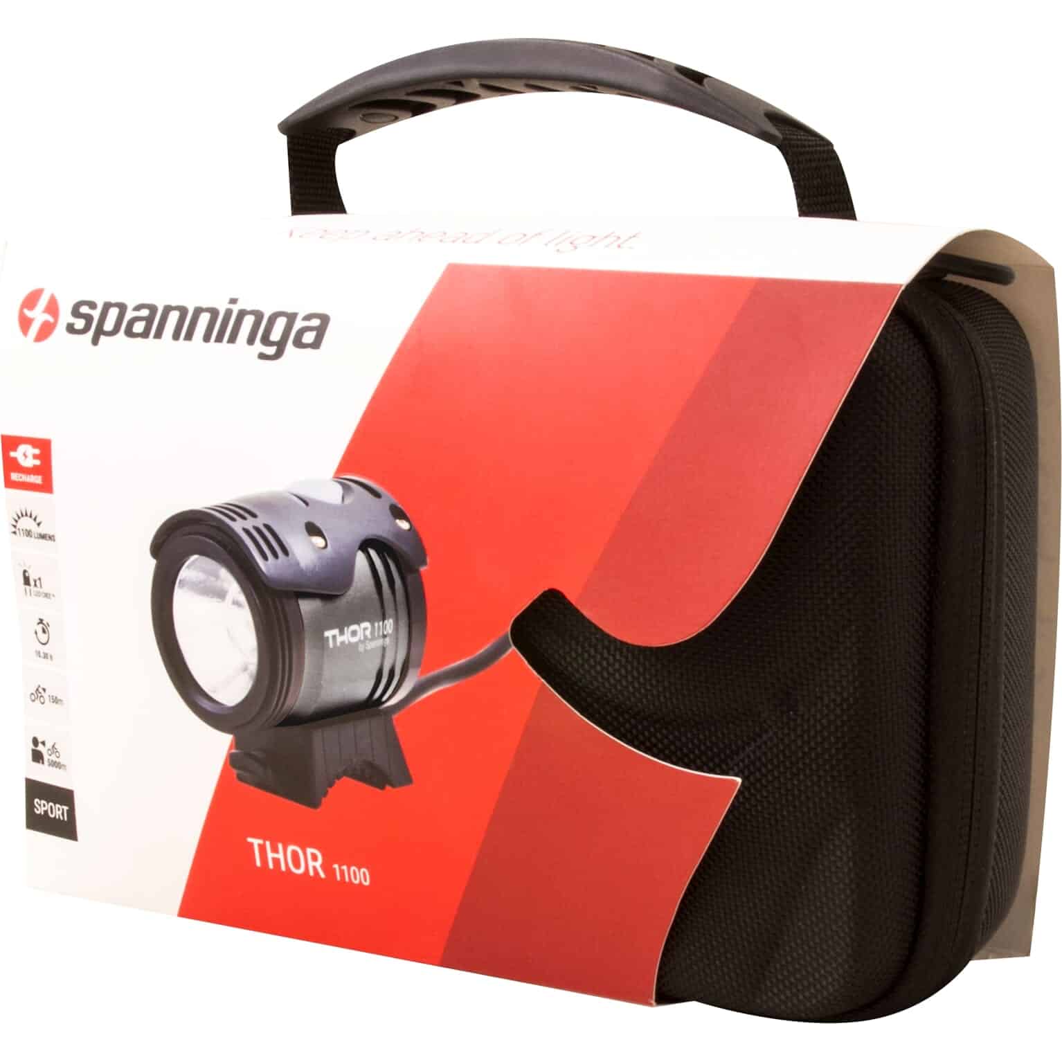 Spanninga koplamp Thor high power accu 1100 lumen