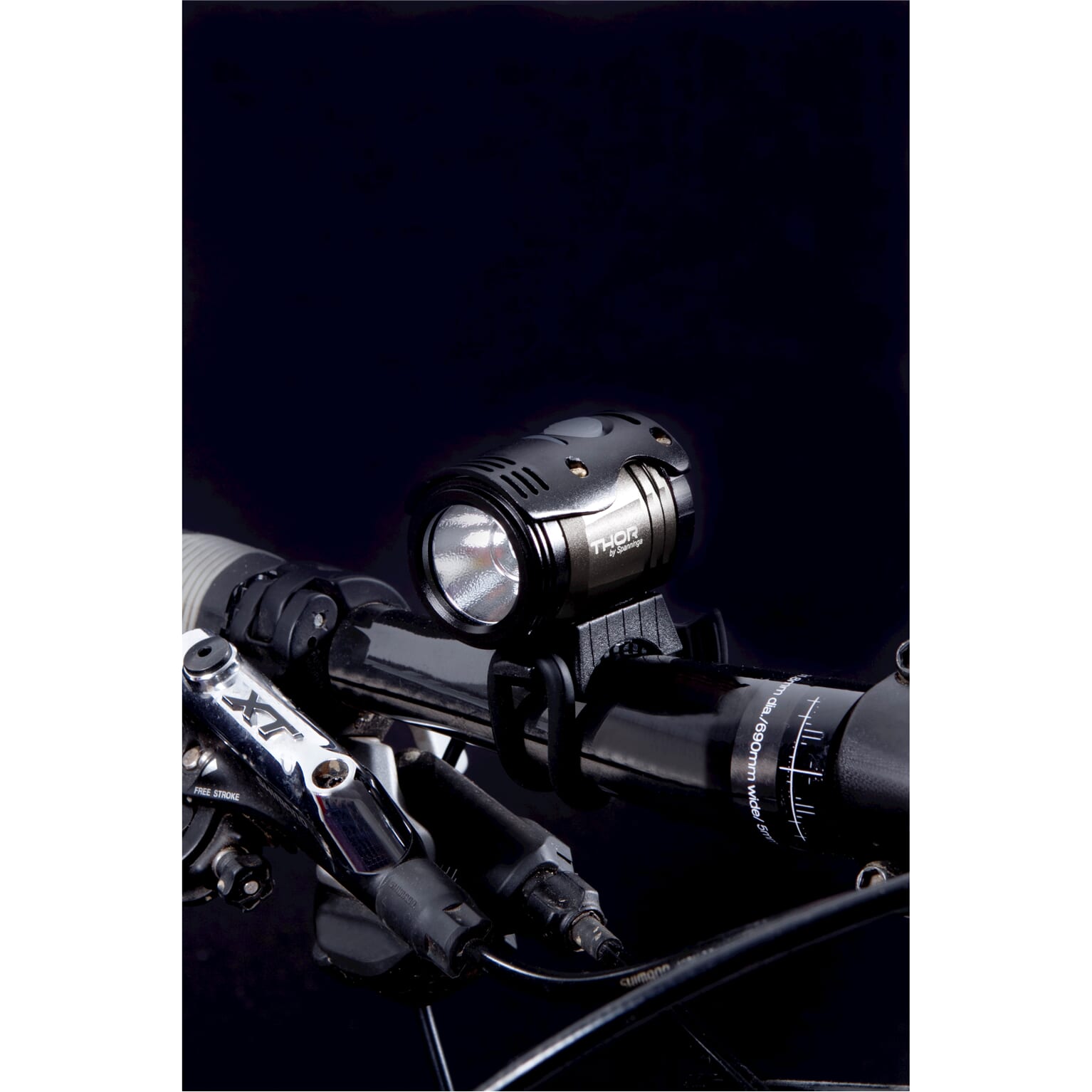 Spanninga koplamp Thor high power accu 1100 lumen