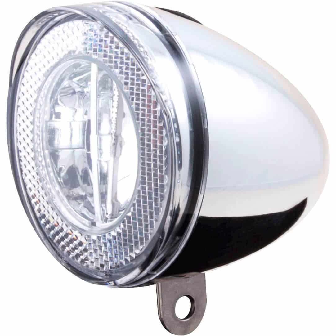 Spanninga koplamp Swingo Xb batterij 4 lux chroom
