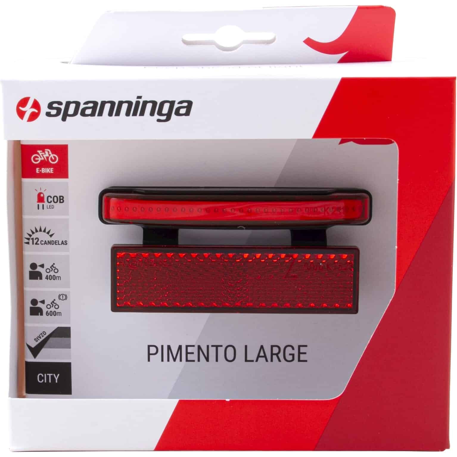 Spanninga achterlicht Pimento Large RL E-bike 6-48v 80mm