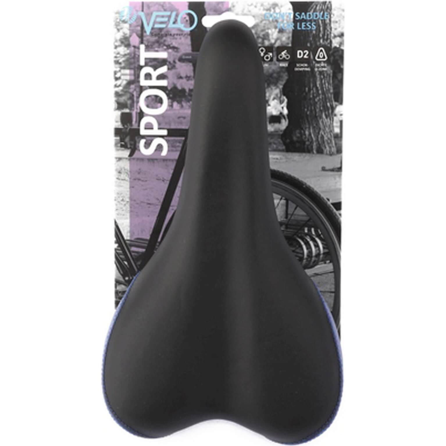 Velo zadel 3011 ATB zwart/blauw