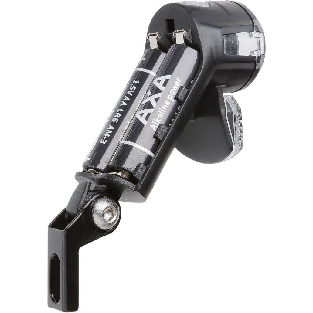 Axa koplamp Nox Sport auto off batterij 12 lux zwart