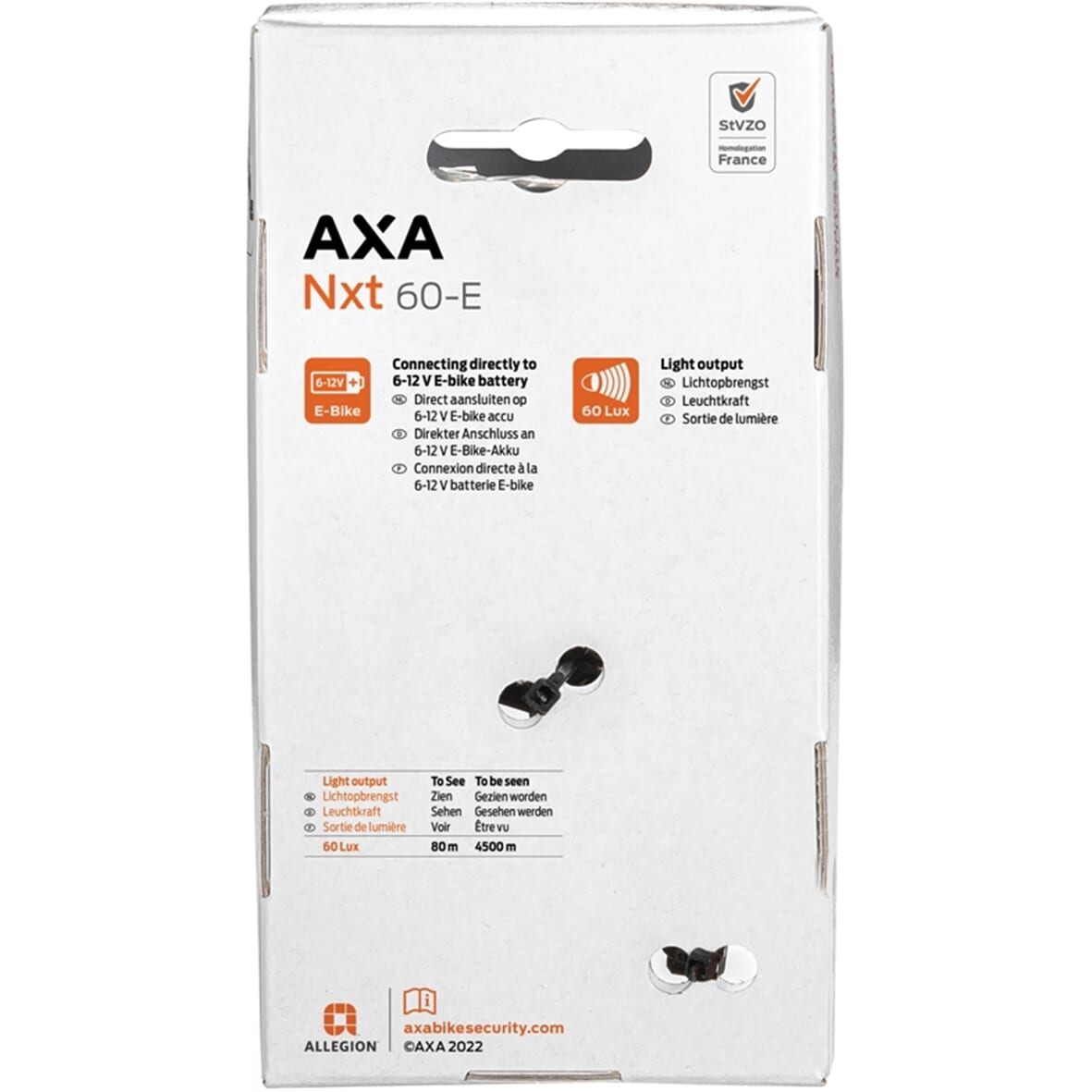 Axa koplamp NXT60 E-bike 6-12v 60 lux
