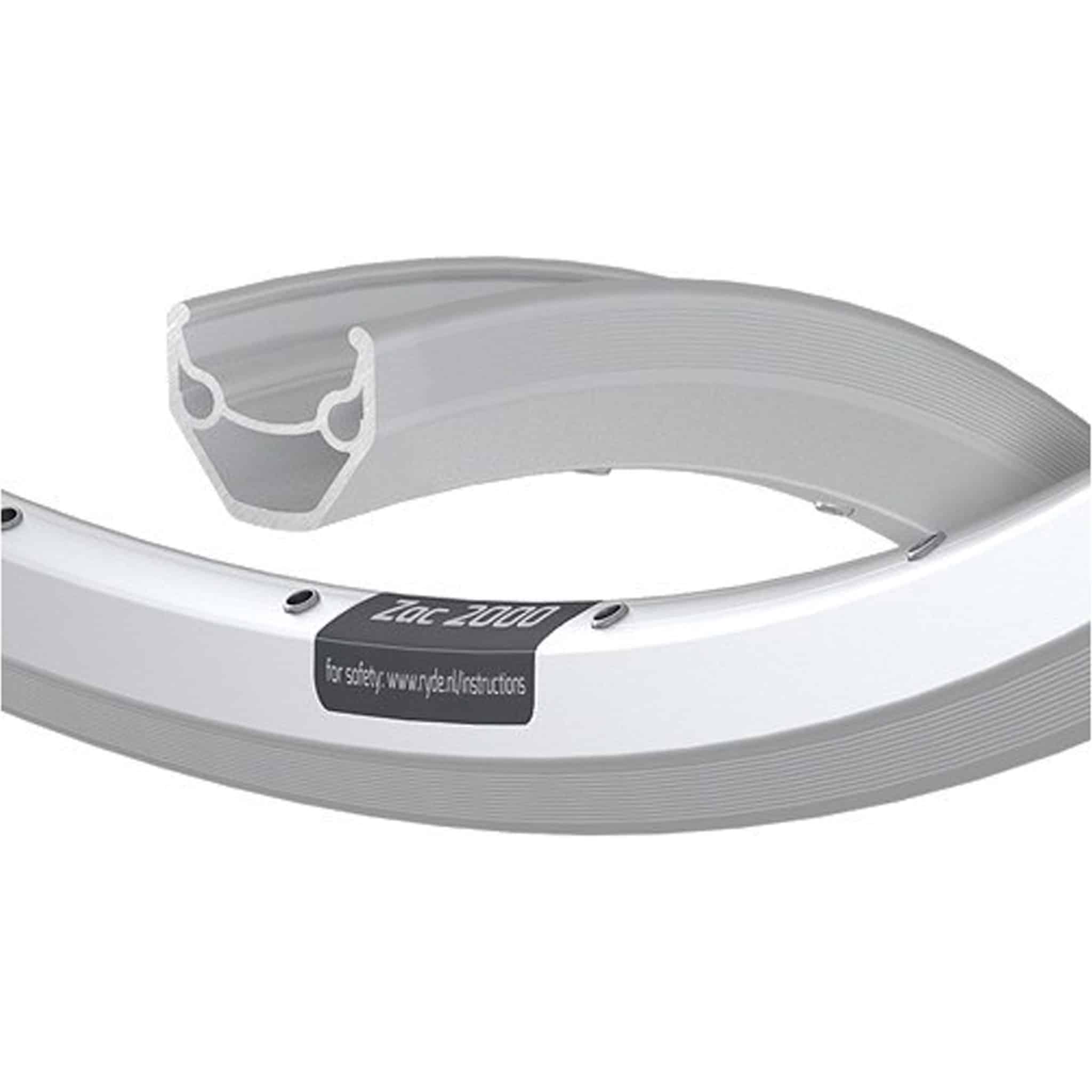 Ryde velg 28 ZAC2000 silver ano CNC 36/14