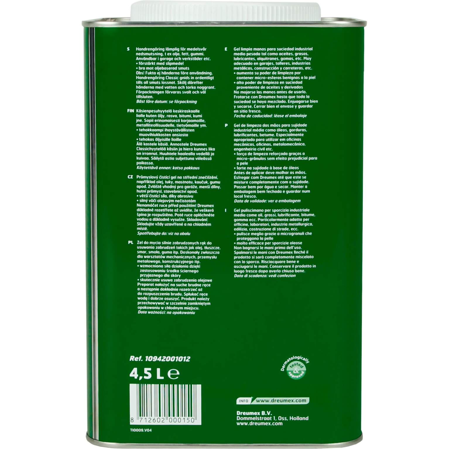 Dreumex zeep rood 4500ml Classic