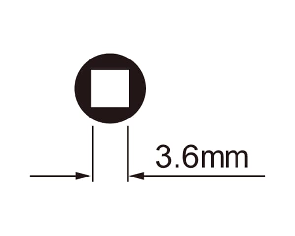 IceToolz nippelsleutel 4-kant 3.6mm met T-handvat