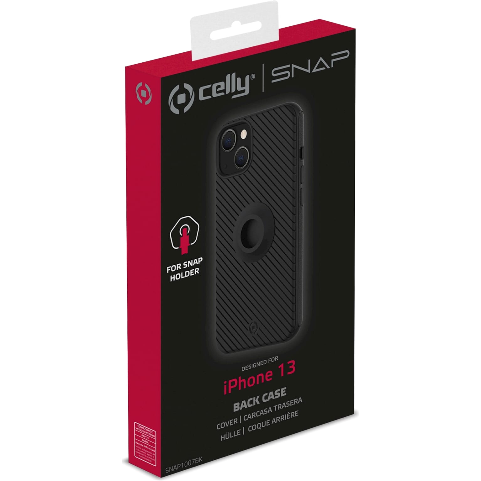 Celly Snap Iphone 13 Hoes Voor Telefoonhouder