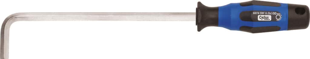 Cyclus inbussleutel 6mm, haaks, met handvat