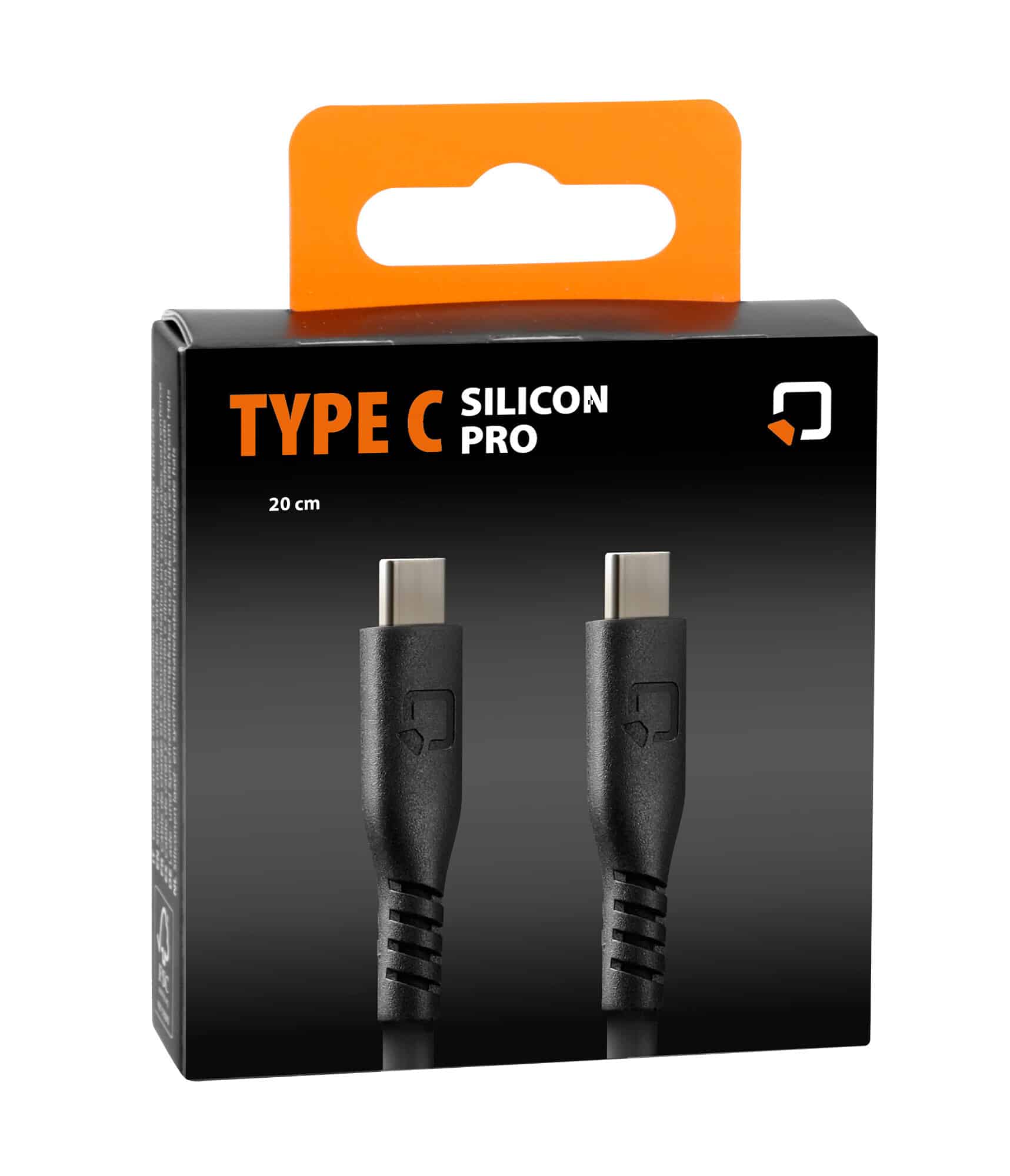 Optiline Siliconen kabel Usb Type C > Usb Type C - 20 cm