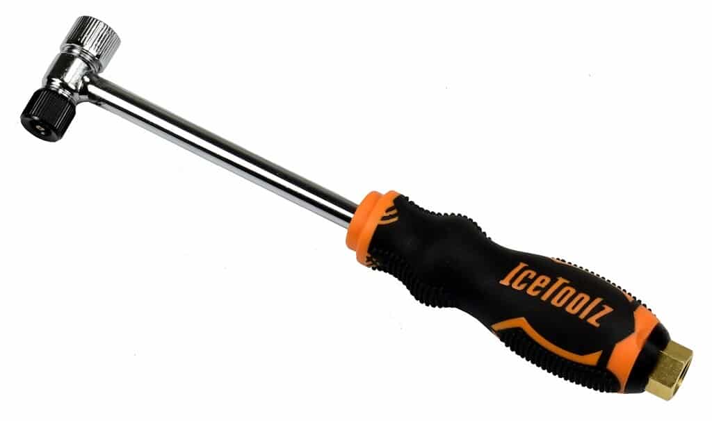 IceToolz pomp compressorhandvat + schroefaansluiting