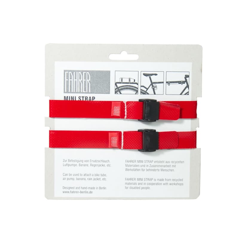 FAHRER Cargo Mini strap M 35x2cm rood (2 stuks)