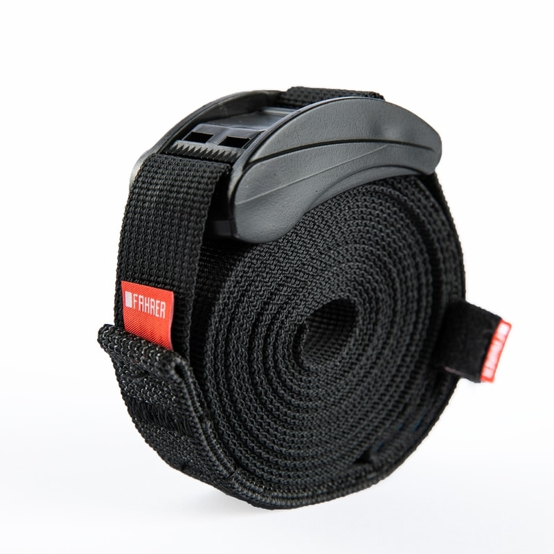 FAHRER Cargo strap L 300x2,5cm zwart