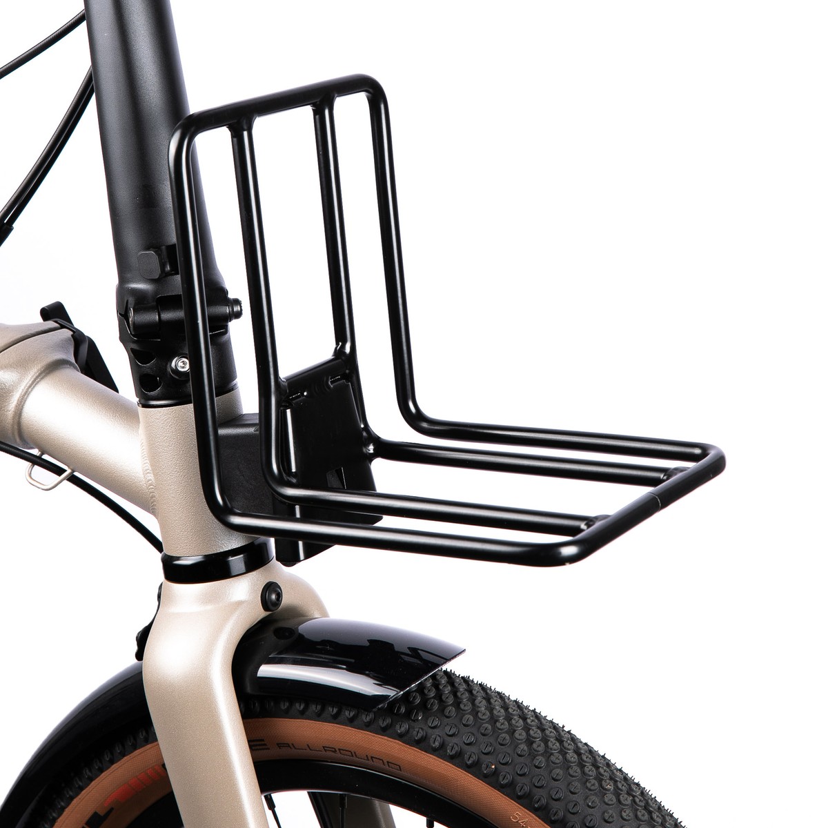 FAHRER voordrager aluminium  Brompton VELLO zwart