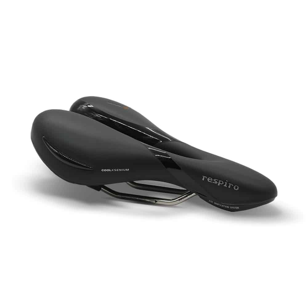 Selle Royal zadel Respiro Moderate Stracciatella zwart