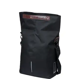 Basil shoppertas City MIK Hooks zwart 14-16L
