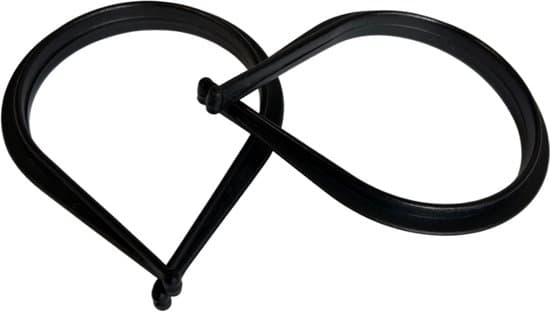 Craved Broekklemmen - Broekklem voor op de fiets - PVC - Set van 2 stuks - Zwart