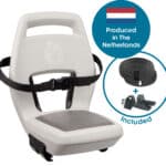 Qibbel achterzitje Junior 6+ Pebble Grey – beige/bruin