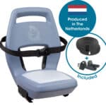 Qibbel achterzitje Junior 6+ Ocean Blue – blauw/blauw