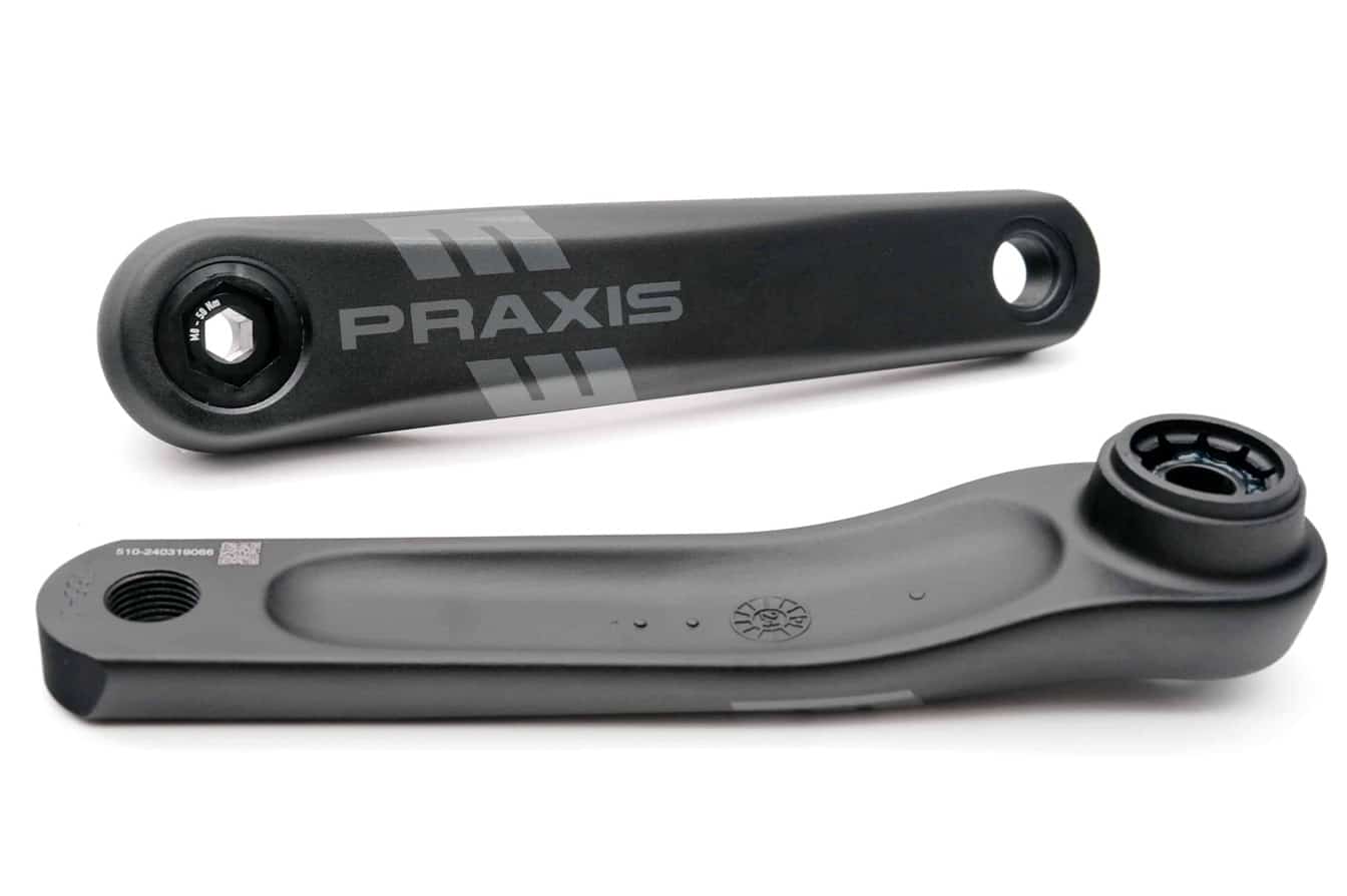 Praxis crankstel E-bike aluminium Isis/Spline 165mm