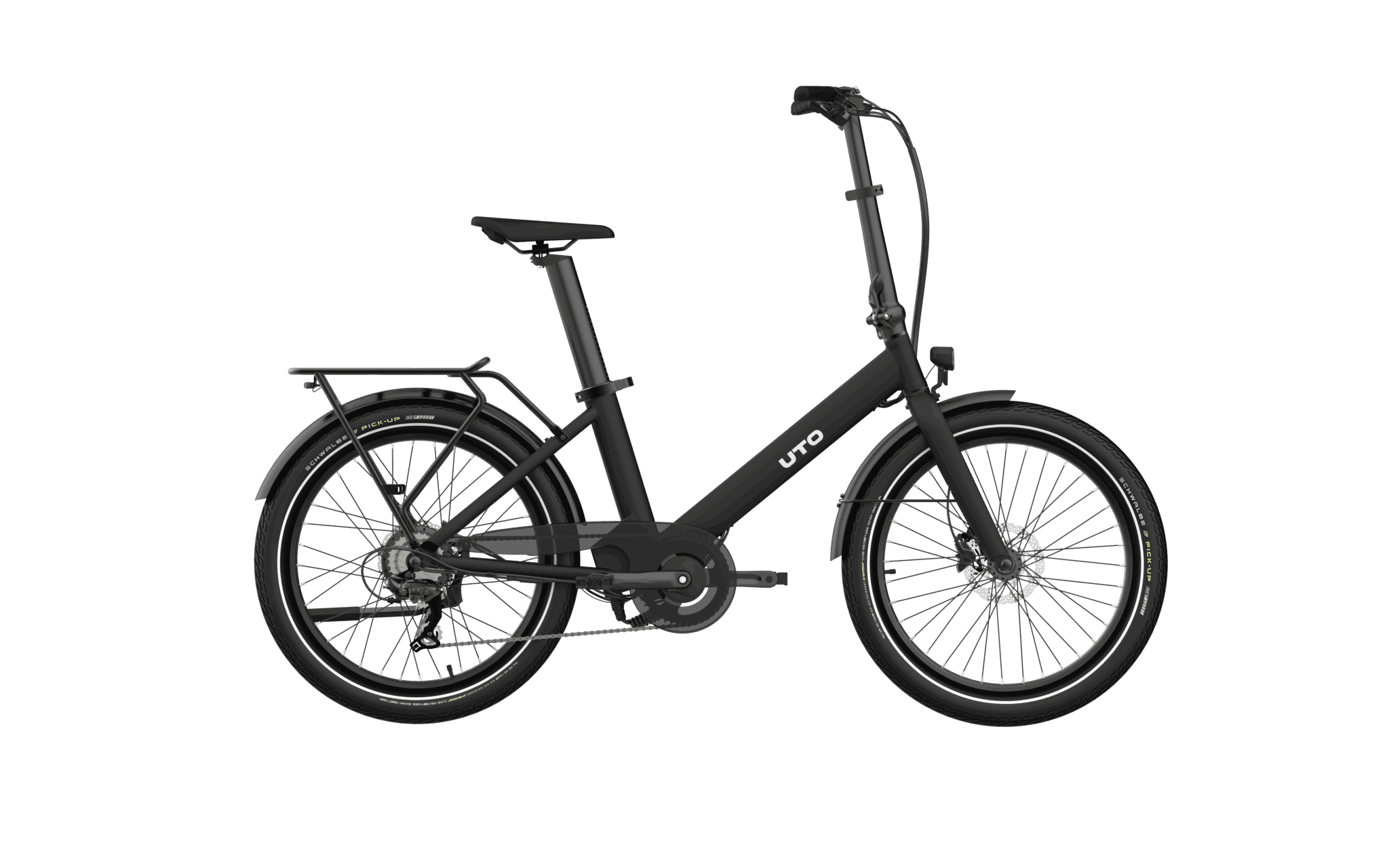 UTO elektrische compactfiets OG24 v1 zwart