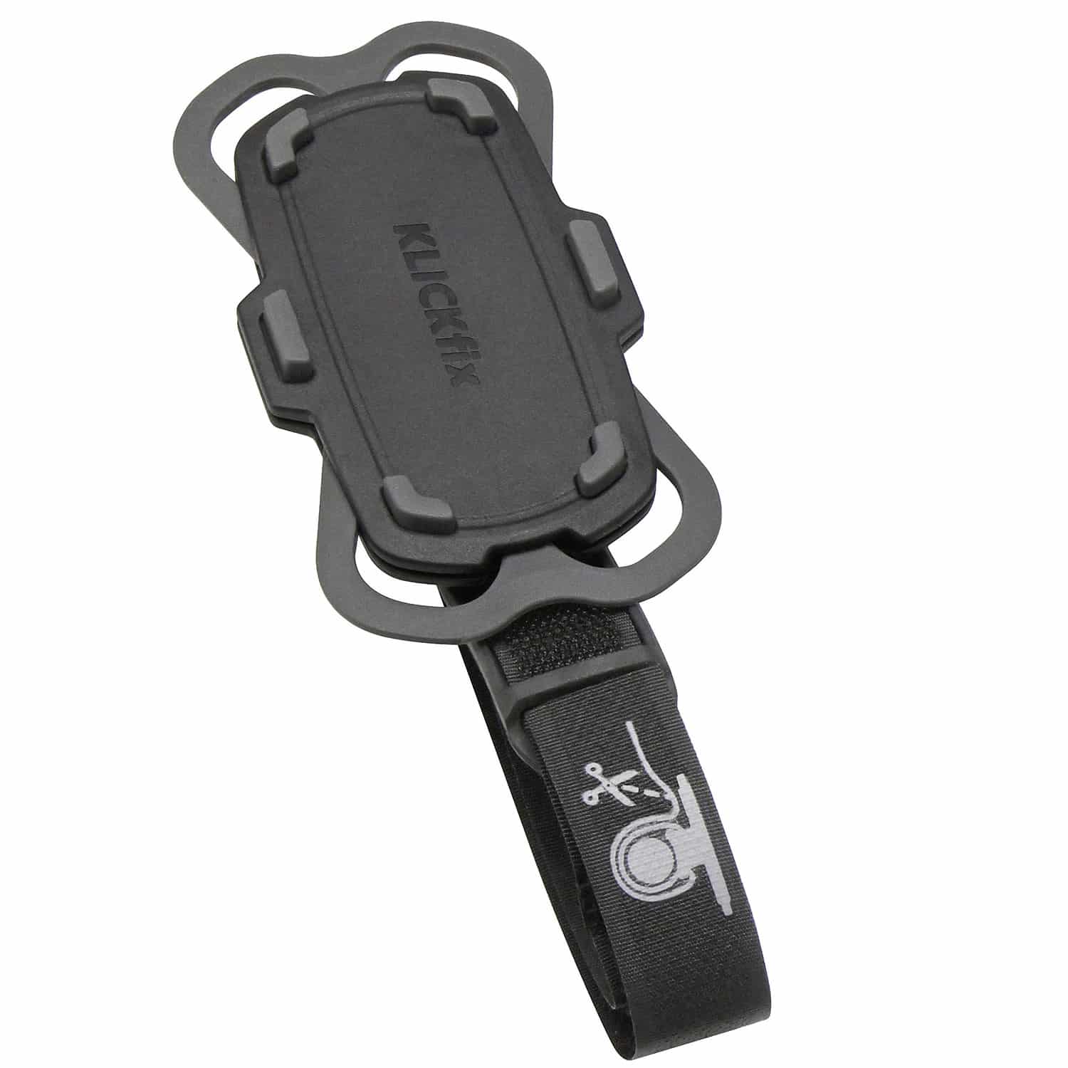 Klickfix phonepad met quad mini adapter 11x6x3.8cm zwart