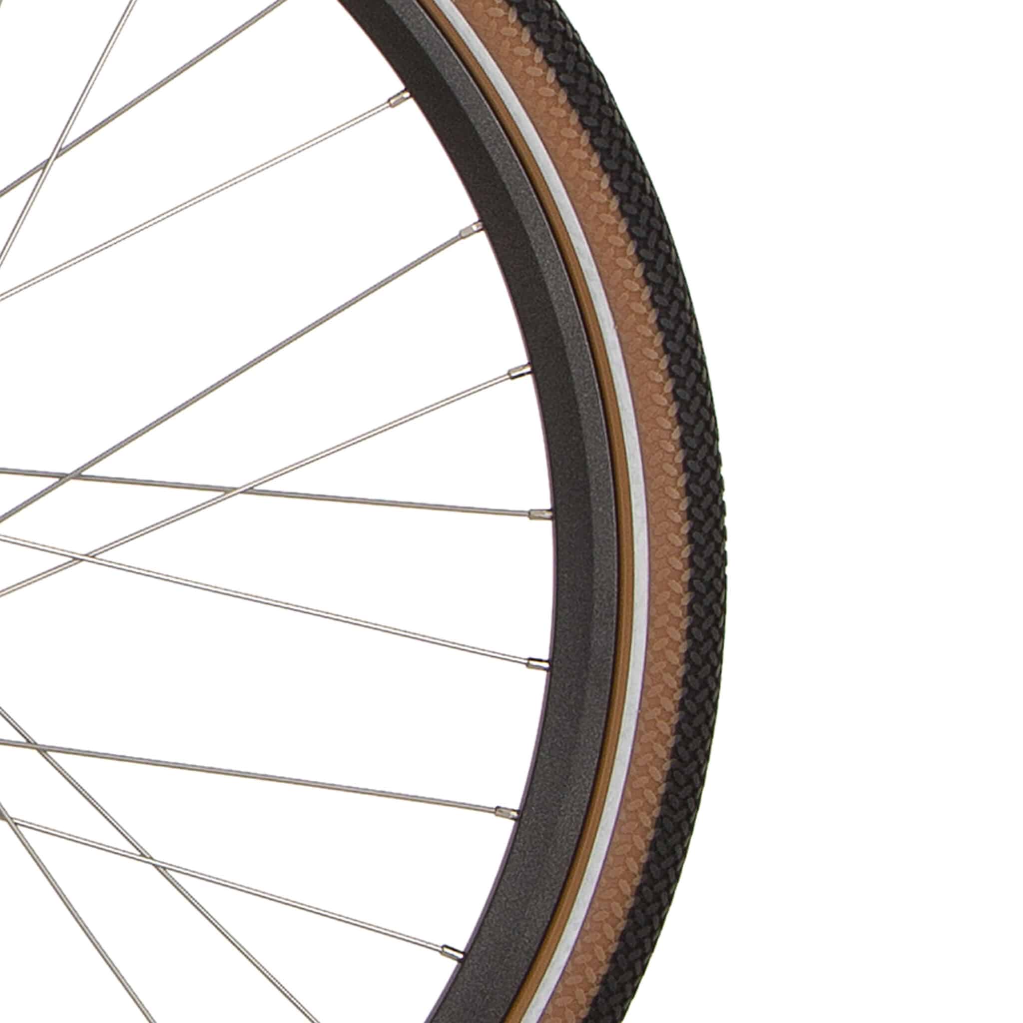 Cortina buitenband Canberra 28 x 1.75 zwart/gumwal reflectie